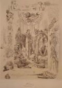 le Christ Au Vatican by Felicien Rops