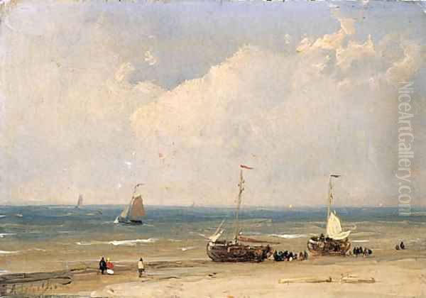 Bomschuiten on the beach - view 1