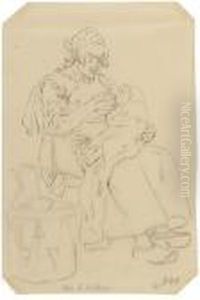 Apres Le Bapteme by Felicien Rops
