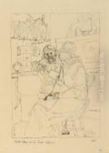 Oncle Claes Et Tante Johanna by Felicien Rops