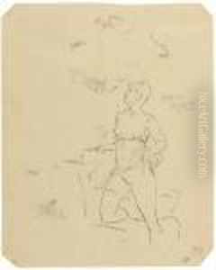 Fille Du Regiment by Felicien Rops