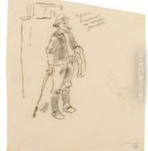 Le Conducteur Du Marin Gravelotte by Felicien Rops