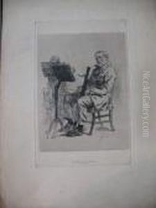Le Bassoniste by Felicien Rops
