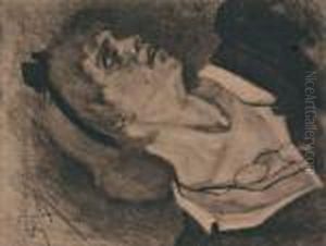 Portrait De Femme by Felicien Rops