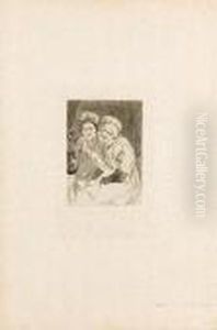Oncle Claes Et Tante Johanna by Felicien Rops