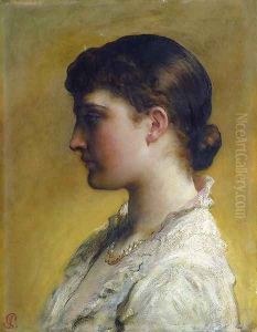 Portrait Of Lillie Langtry by James Sant