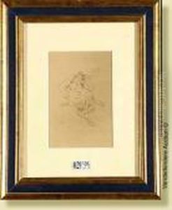 Faune,encre Sur Papier