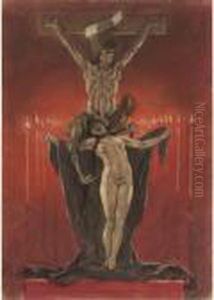 Le Calvair (les Sataniques) by Felicien Rops
