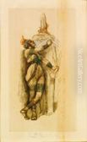 Femme Et Statue - view 1