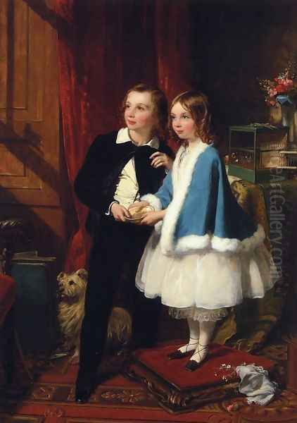 Lord Almeric Athelstan Spencer-Churchill and Lady Clementina Spencer-Churchill, the Children of George Spencer-Churchill, 6th Duke of Marlborough, and His Second Wife, Charlotte Augusta - view 1