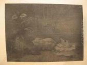 La Siesta--grande Planche by Felicien Rops