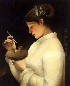 Feeding The Chicks by James Sant
