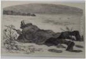 L'affuteur. by Felicien Rops