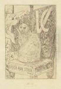 Le Chat by Felicien Rops
