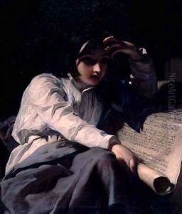 The Infant Timothy Unfolding the Scriptures, c.1853 by James Sant
