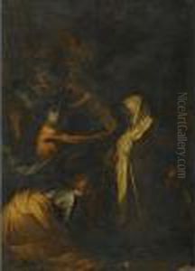 Saul And The Witch Of Endor by Salvator Rosa