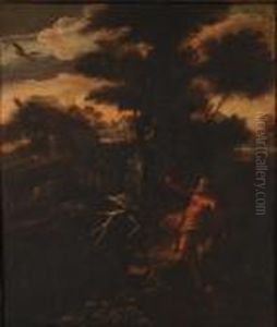 Figura In Un Paesaggio by Salvator Rosa