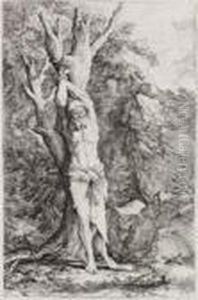 Sant'alberto Compagno Di San Guglielmo Di Malavalle by Salvator Rosa