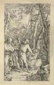 Diogenes Casting Away His Bowl by Salvator Rosa