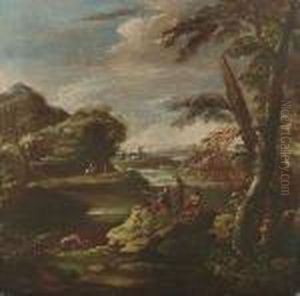 Paesaggio Con Figure by Salvator Rosa