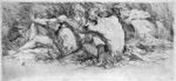 Funf Flussgotter - view 1