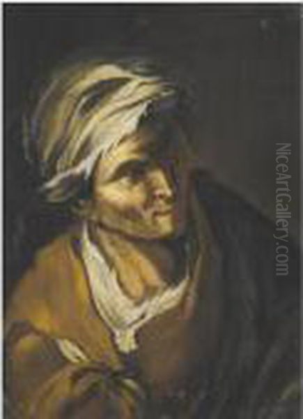 Study Of A Elderly Man - view 1