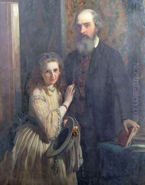 Sir William FitzHerbert with his daughter, Ida, 1862 - view 1