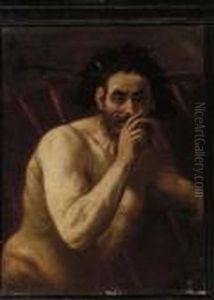 A Satyr by Salvator Rosa