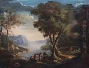 Soldiers Overlooking A River