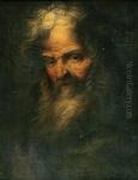 A Head Of A Bearded Prophet - view 1