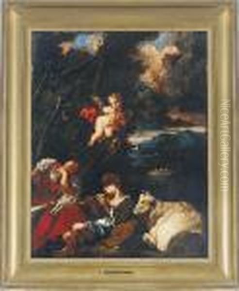 A Shepherd And Shepherdess In A Pastoral Landscape - view 1