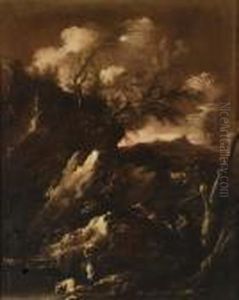 Paesaggio Con Lavandaie
