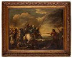 Bataljscen by Salvator Rosa