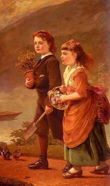 The Children Of Major H. Barrett Of Moredon, Taunton - view 1