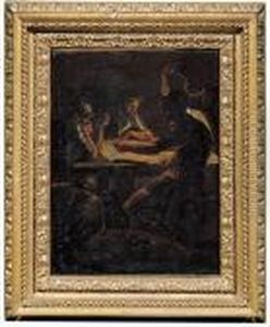 Interno Con Soldati by Salvator Rosa