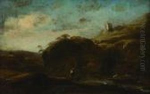 Paesaggio Con Pescatori by Salvator Rosa