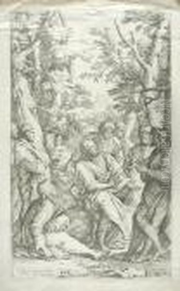 Plato And His Pupils In The Garden Of The Academy - view 1