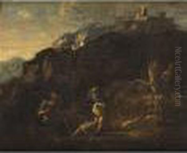 Paesaggio Campestre Con Figure - view 1
