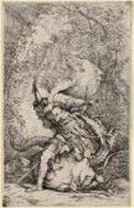 St. William Of Malevale
 And 
Albert, Companion To St. William, Tied To A Tree