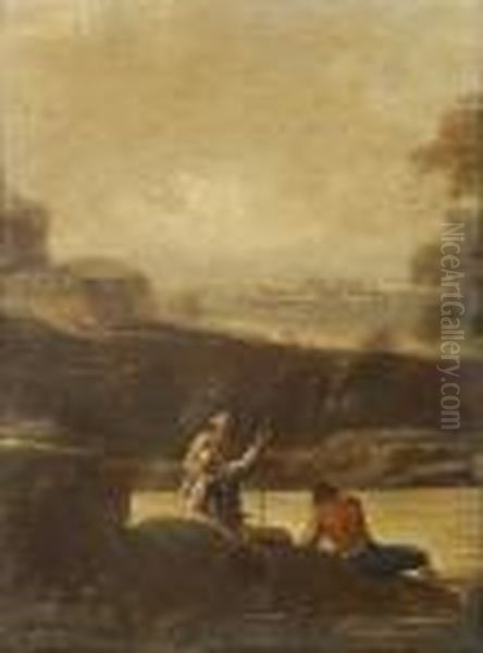 Figure Sul Tevere Vicino A Castel Sant'angelo - view 1