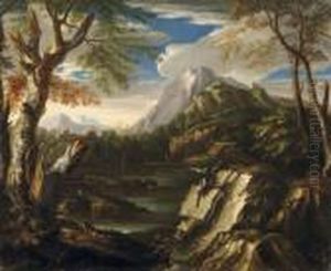 Paesaggio Roccioso Con Figure Di Soldati