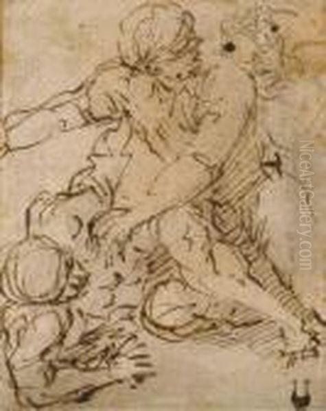 Un Homme Allonge Par Terre - view 1