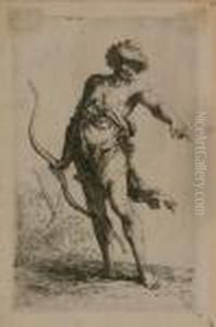 Man With A Bow
 And
Three Figures, Oneseated