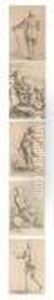 Soldiers And Various Figures: Five Works