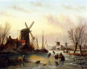 A Frozen River Landscape