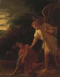 Tobie Et L'ange by Salvator Rosa