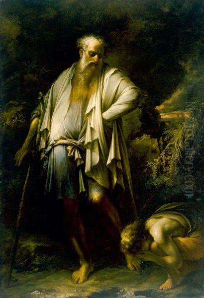 Diogenes Casting Away His Cup - view 1