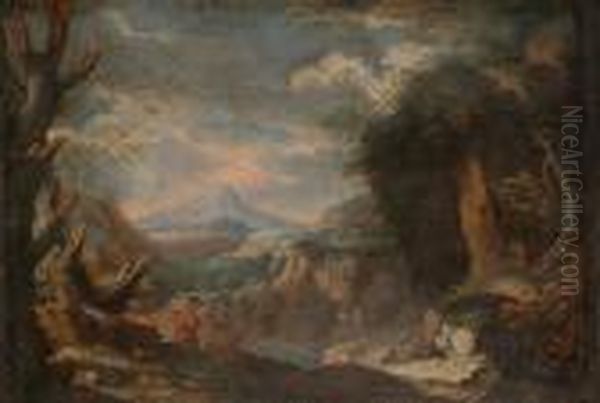 Extensive Landscape With Figures In The Foreground - view 1