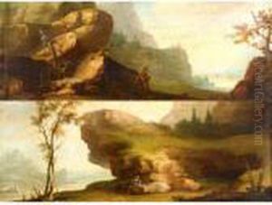 Rocky River Landscapes With Hermits