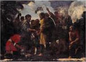 Joseph Sold Into Slavery By His Brothers by Salvator Rosa